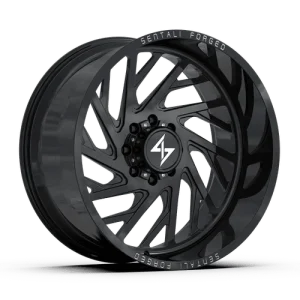 Sentali – Forged SF-7 – Black – 22″x10″ -24mm – All weather Wheels – SF722105124GB-R